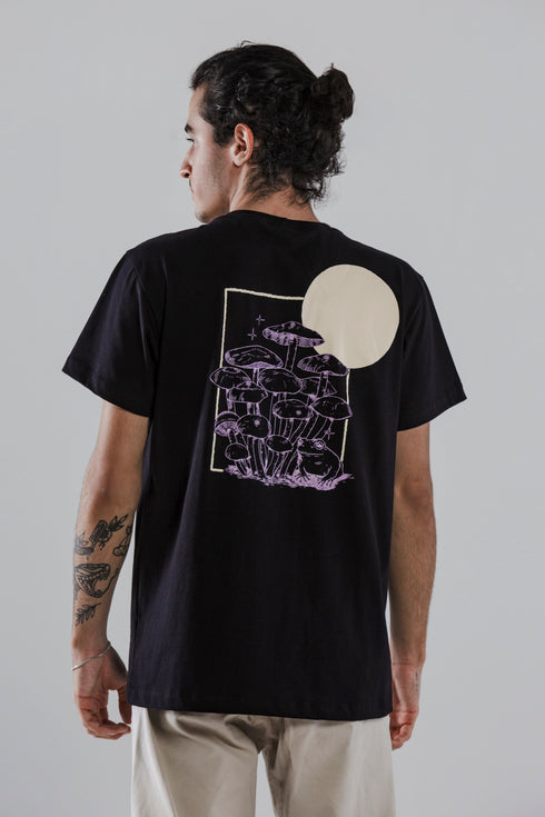 Camiseta Agroecológica P. cubensis Noite - Fit Regular